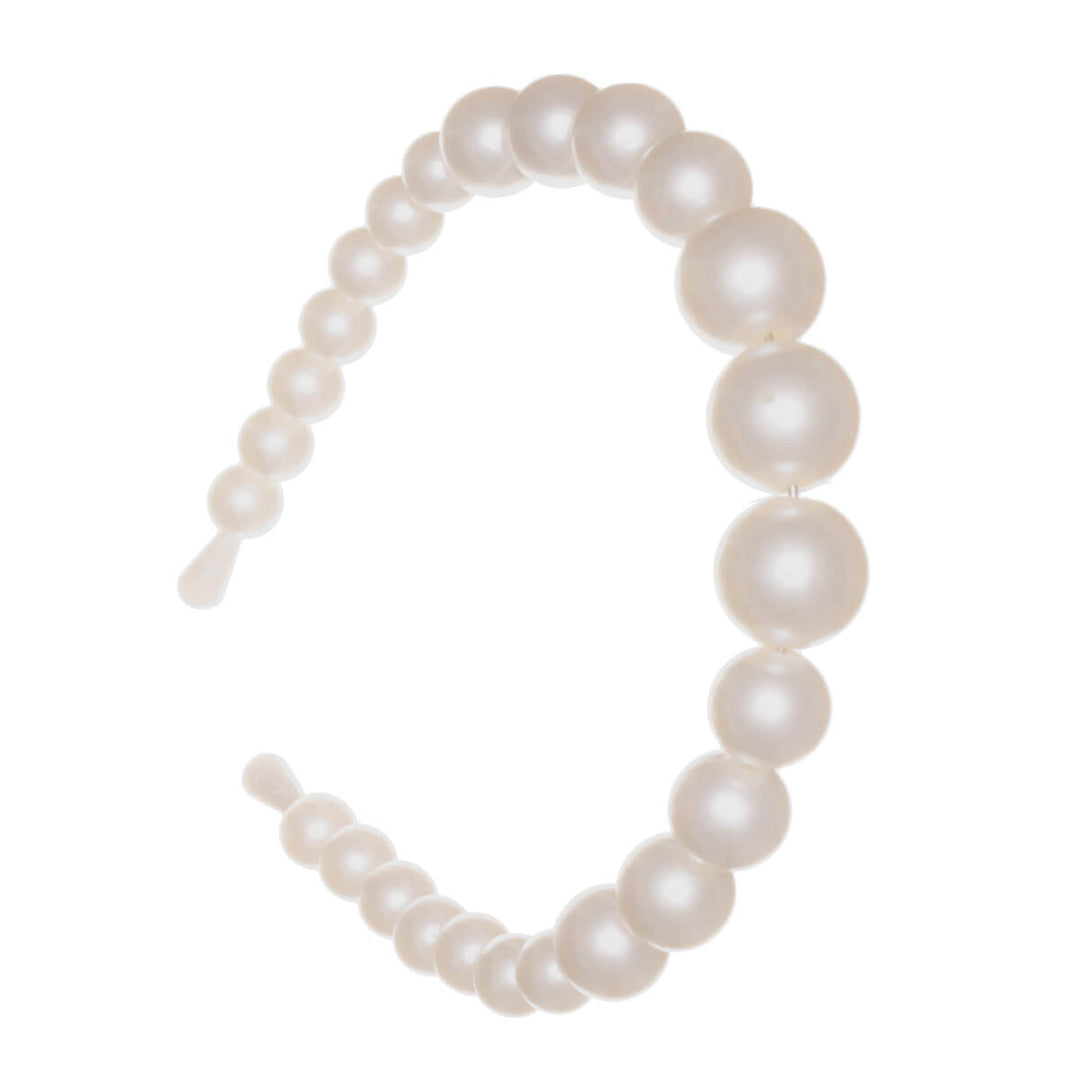 Näyttävä helmipanta helmi hiuspanta isot helmet