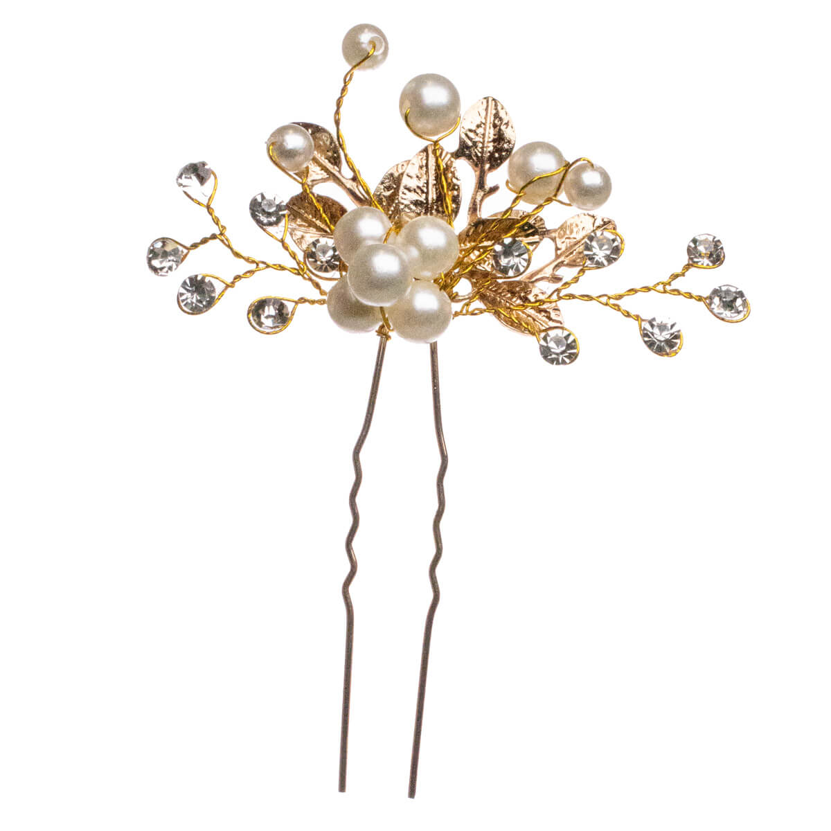 Hairpiece for hairstyles with pearls rhinestones