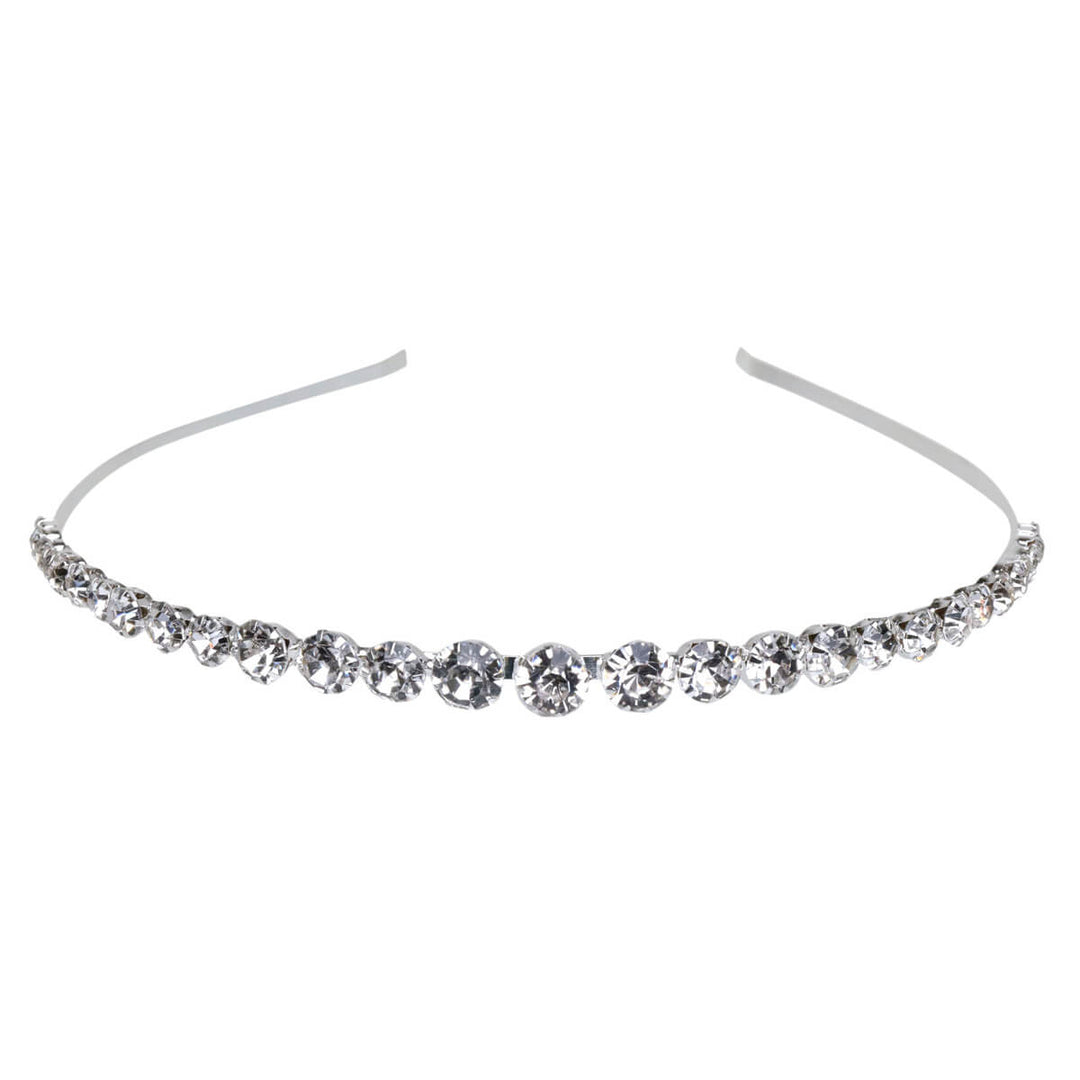 Iso kivellinen tiara hiuspanta