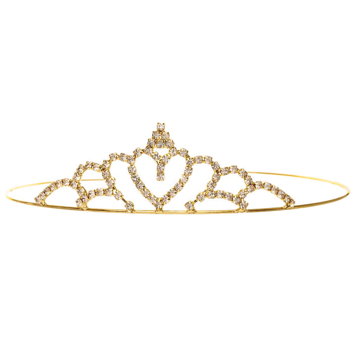 Glas-Stein-Tiara-Frisur-Haarspange