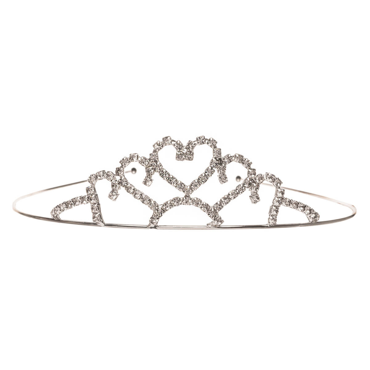 Glass stone tiara hairstyle hair clip