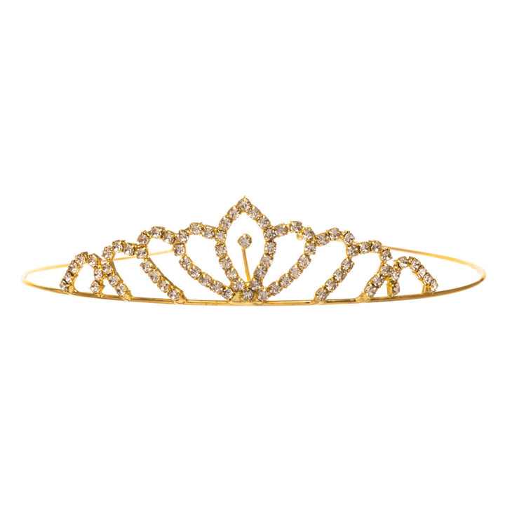 Glas-Stein-Tiara-Frisur-Haarspange