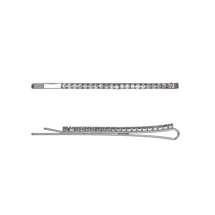 Glassy rhinestone in the hairpin 2pcs