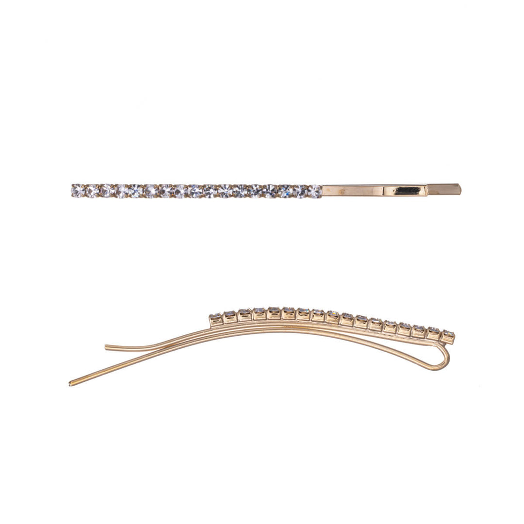 Stein dekorative Haarnadel Strass Haarnadel 2pcs