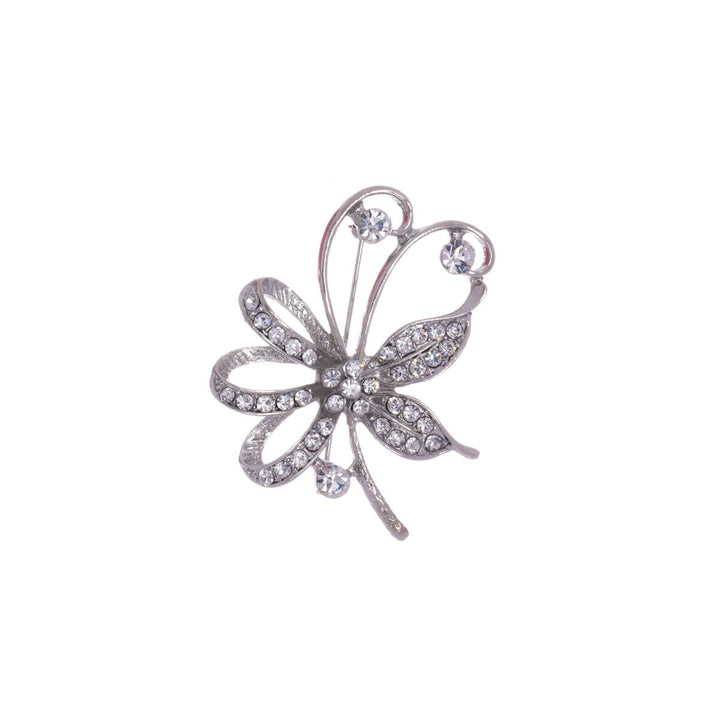 A glittering flower of the brooch