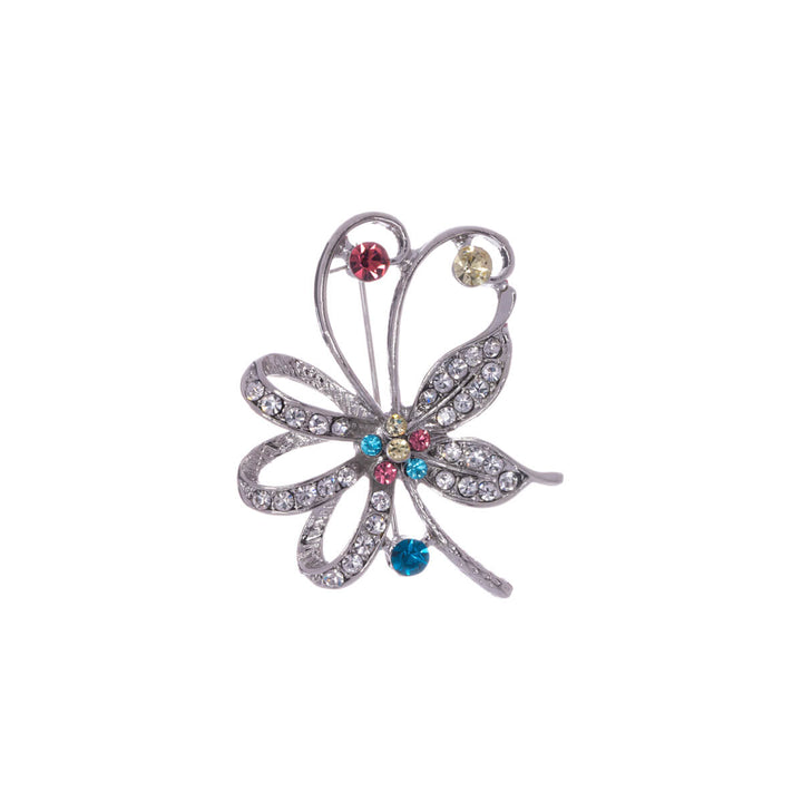 A glittering flower of the brooch