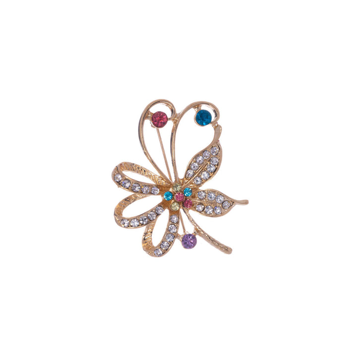 A glittering flower of the brooch