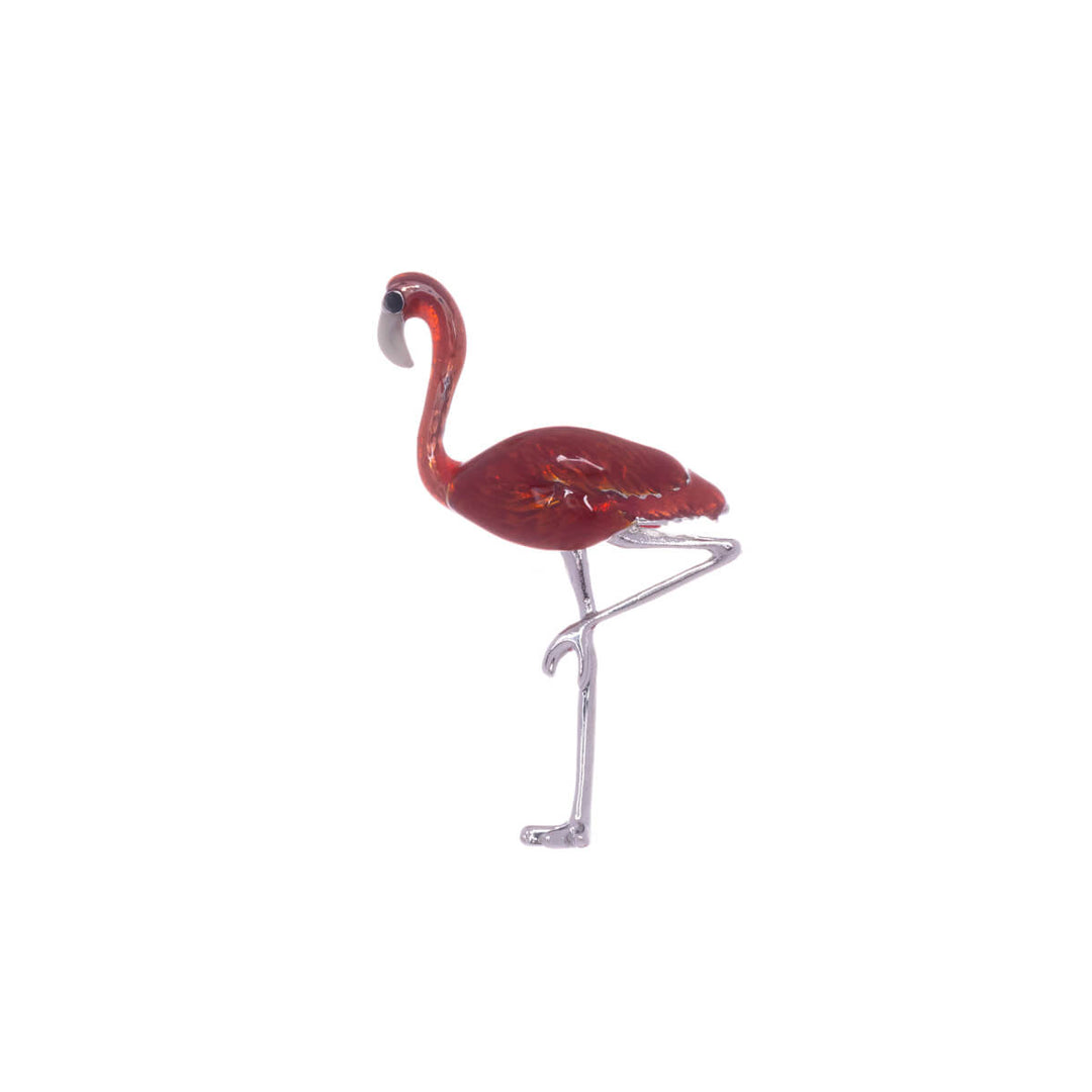 Flamingo-Brosche