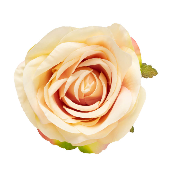 Monisävyinen ruusu hiuskukka ja pukukukka 9,5cm