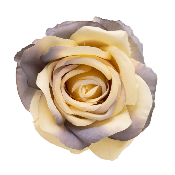 Monisävyinen ruusu hiuskukka ja pukukukka 9,5cm