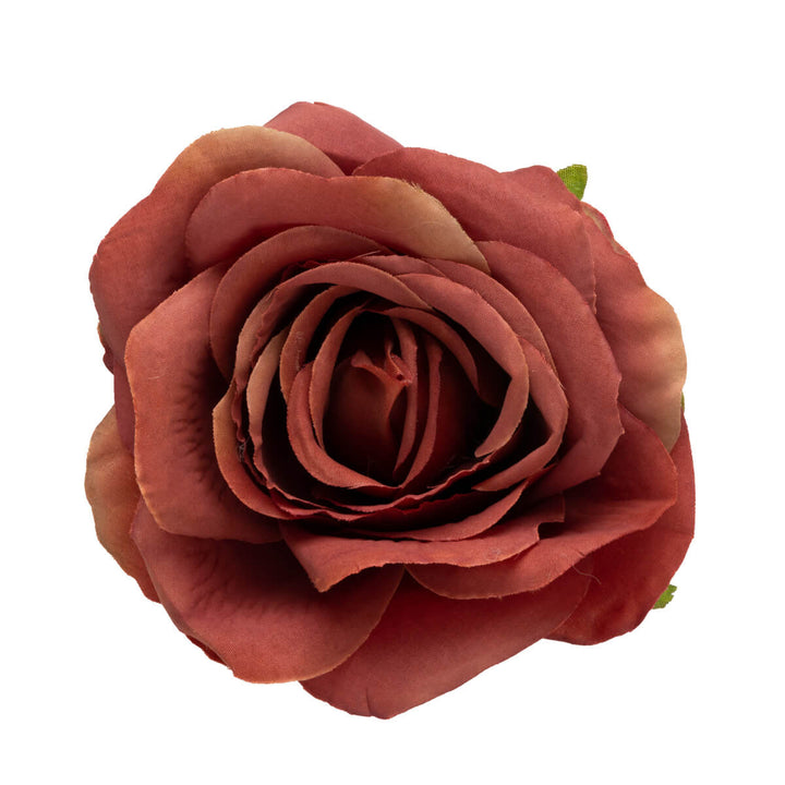 Monisävyinen ruusu hiuskukka ja pukukukka 9,5cm