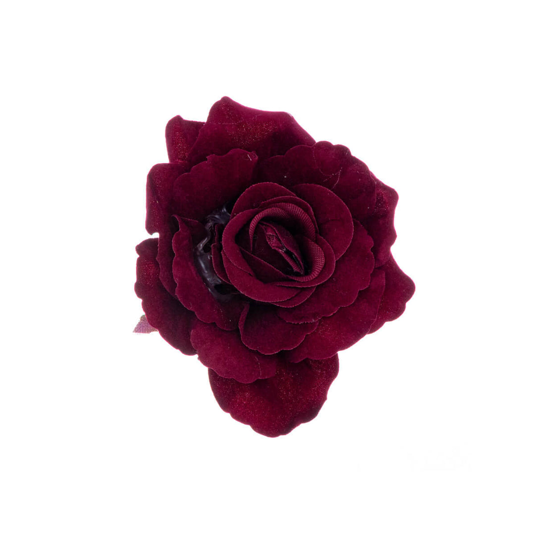 Velvet hair flower and costume flower 8cm