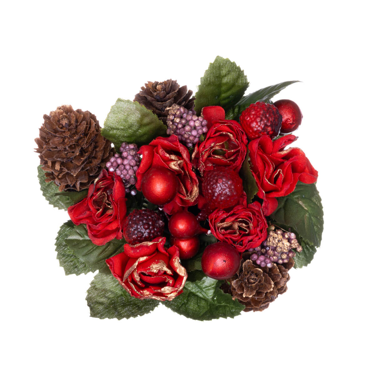 Christmas flower arrangement with hair flower and dress 11cm