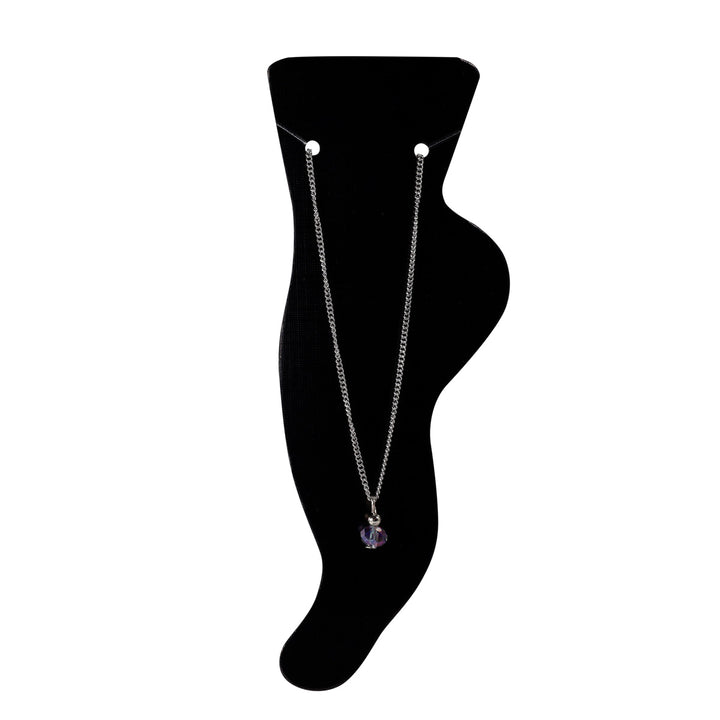 Nilkkaketju lasihelmellä (teräs 316L)