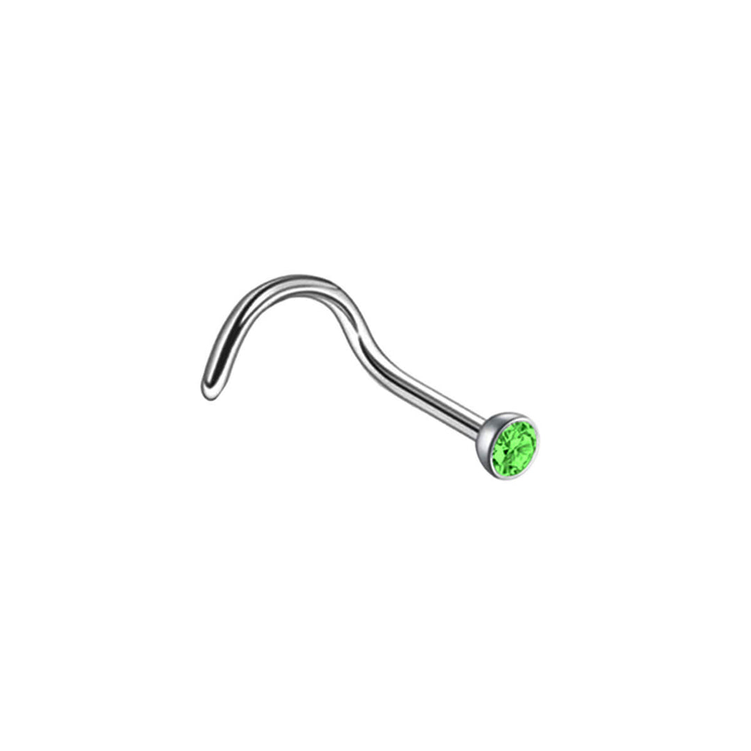 Spiral nose tube with artificial diamond 0.8mm (Steel 316L)