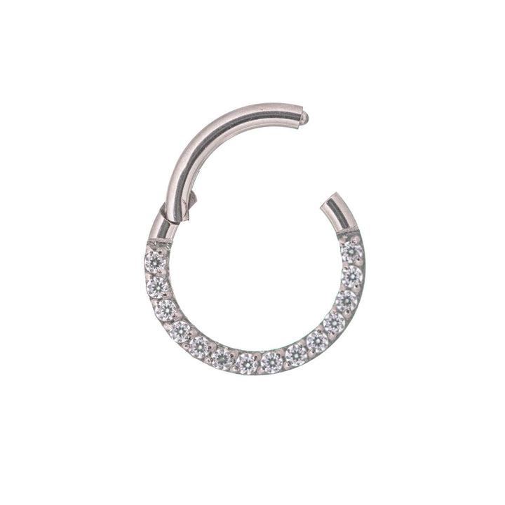 Hinged segment ring clicker pebbled 1.2mm (steel 316L)