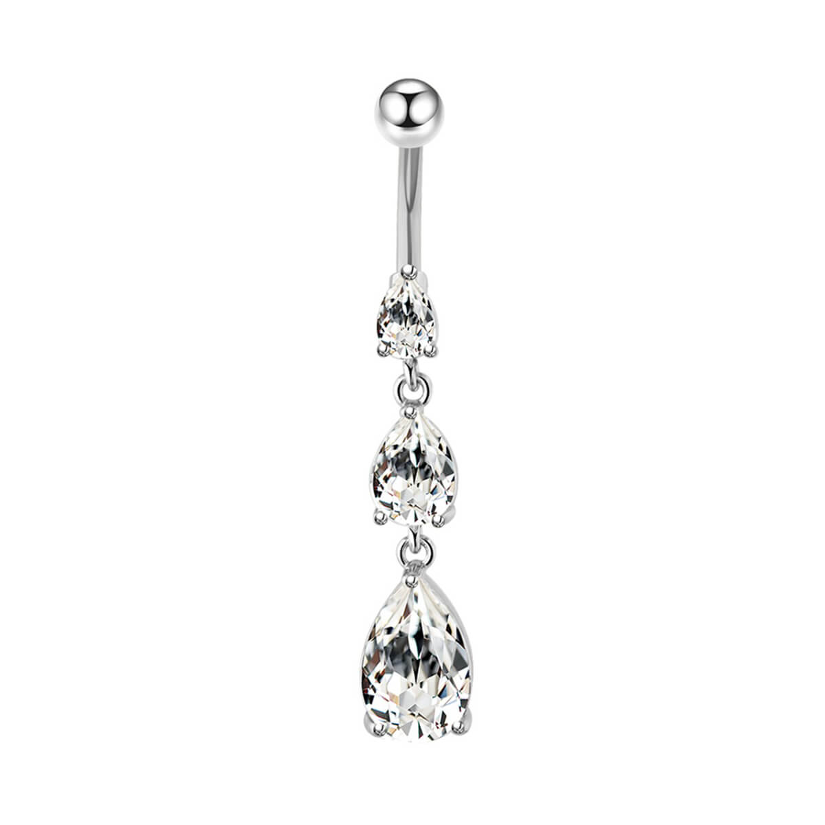 Hanging drops of zirconia on a bangle (steel 316L)
