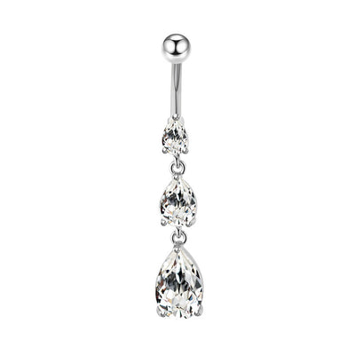 Hanging drops of zirconia on a bangle (steel 316L)
