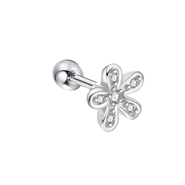 Zirconia flower bracelet 1.2mm (steel 316L)