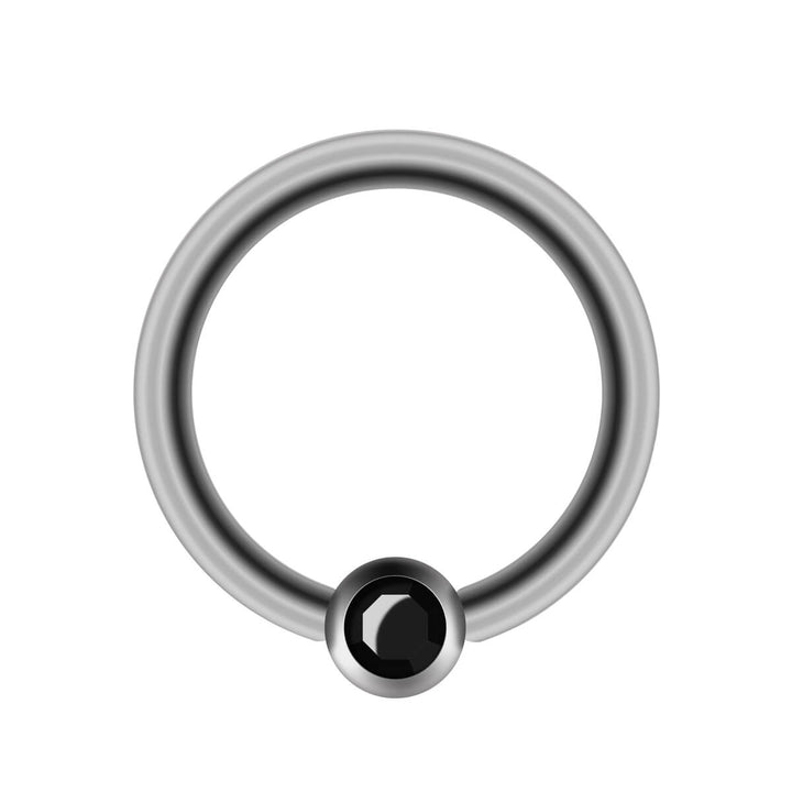 Stein-Piercing-Ring 1,2 mm (Stahl 316L)