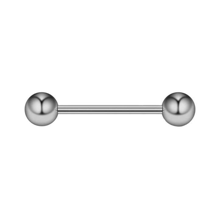 Straight pin tongue barbell 1.6mm (Titanium G23)