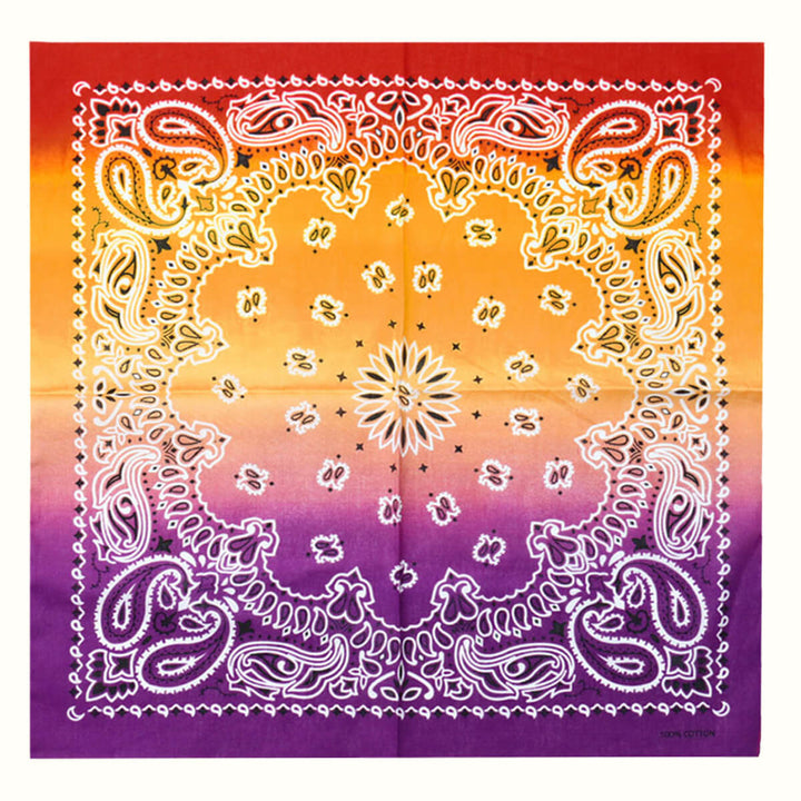 Slip-dyed Bandana scarf 100% cotton