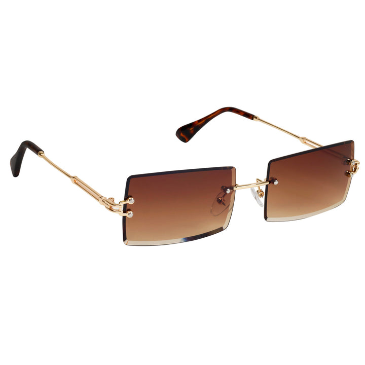 Rectangular sunglasses Frameless lenses