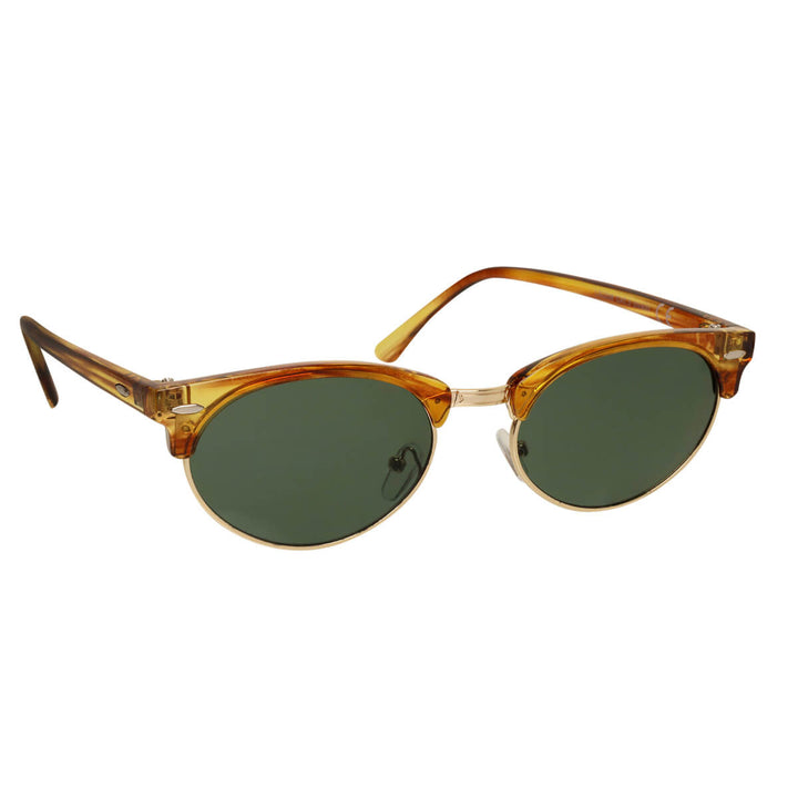 Ovale Clubmaster-Sonnenbrille