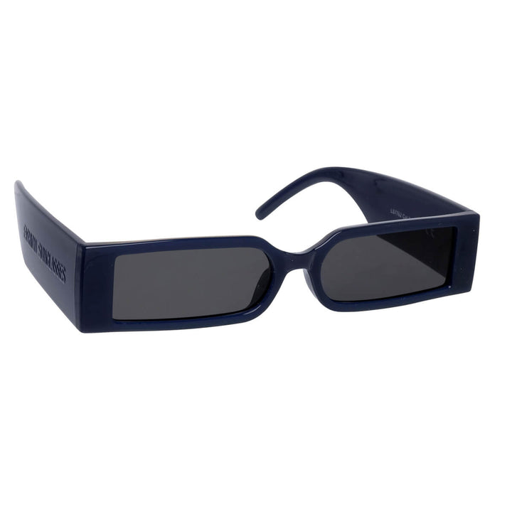 Futuristic rectangular sunglasses