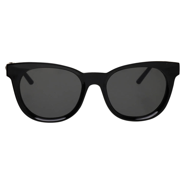 Women's round sunglasses with decoration