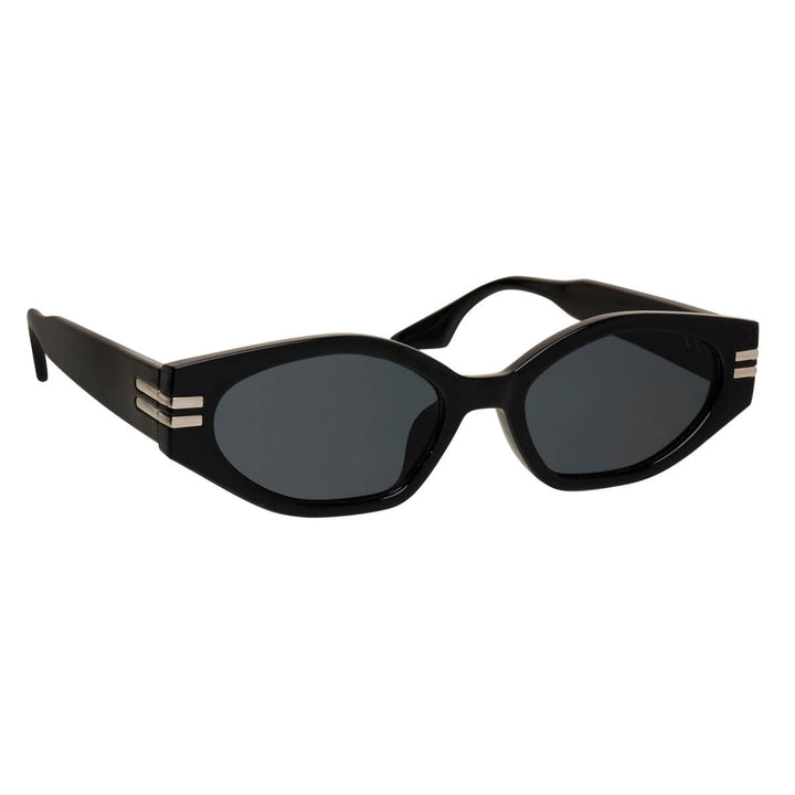 Angular oval sunglasses