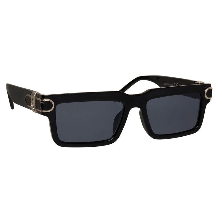 Rectangular sunglasses with decoration