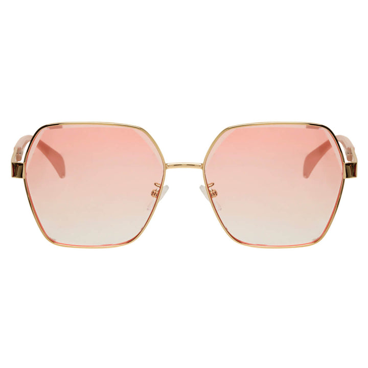 Big square sunglasses metal frames