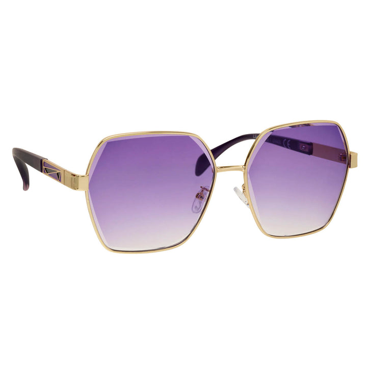 Big square sunglasses metal frames