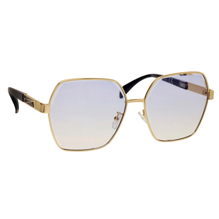 Big square sunglasses metal frames