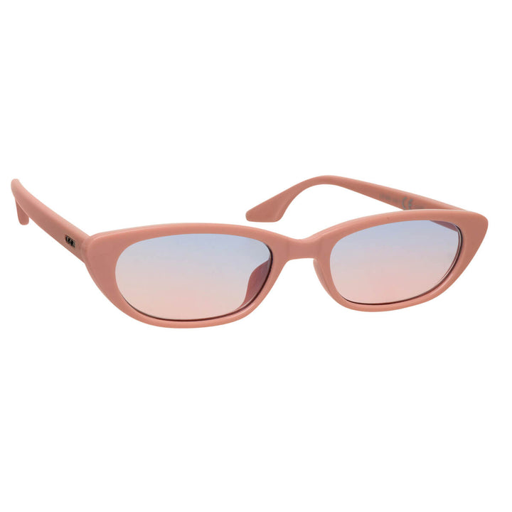 Niedrige ovale Sonnenbrille mit Dekoration