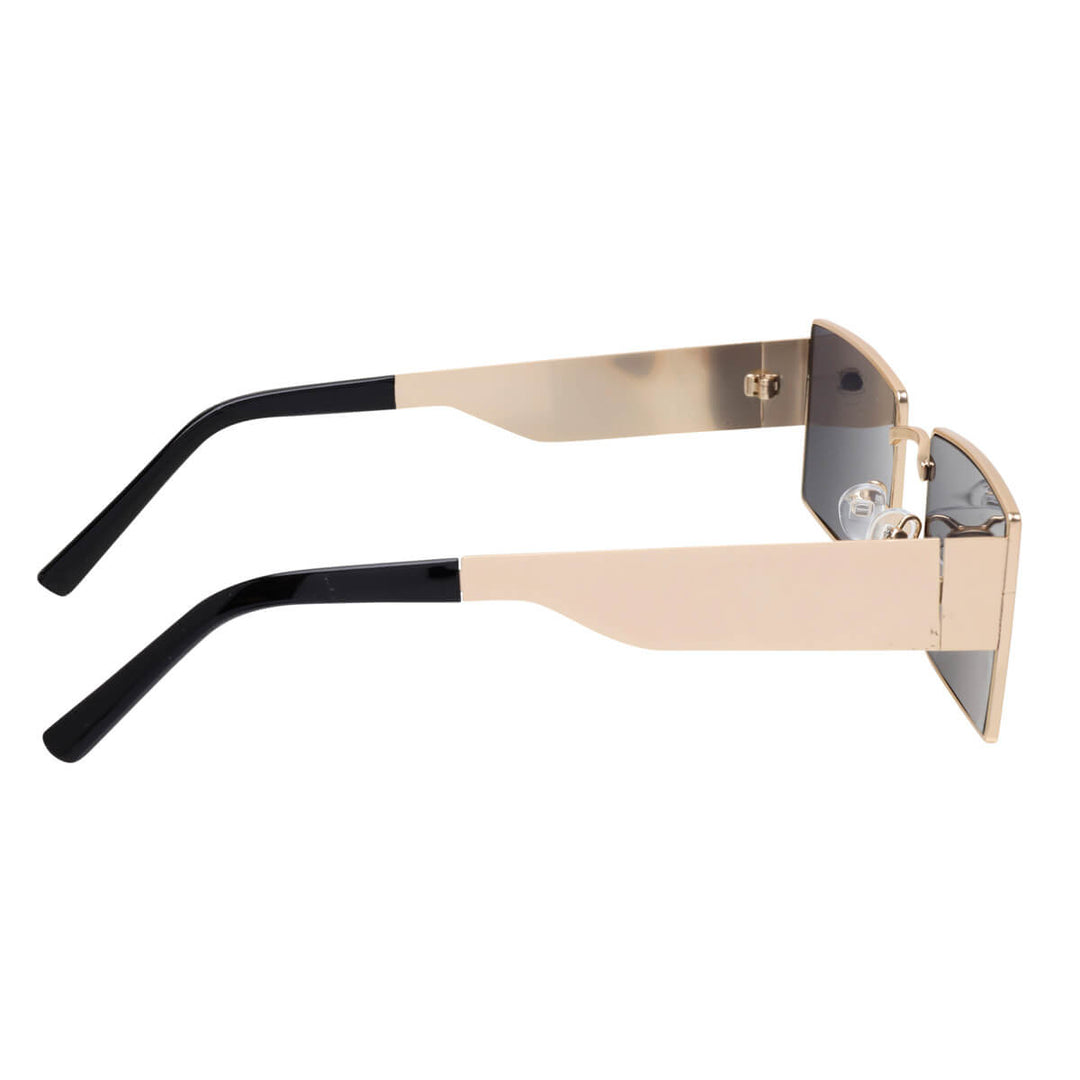 Rechteckige Sonnenbrille mit Metallrahmen