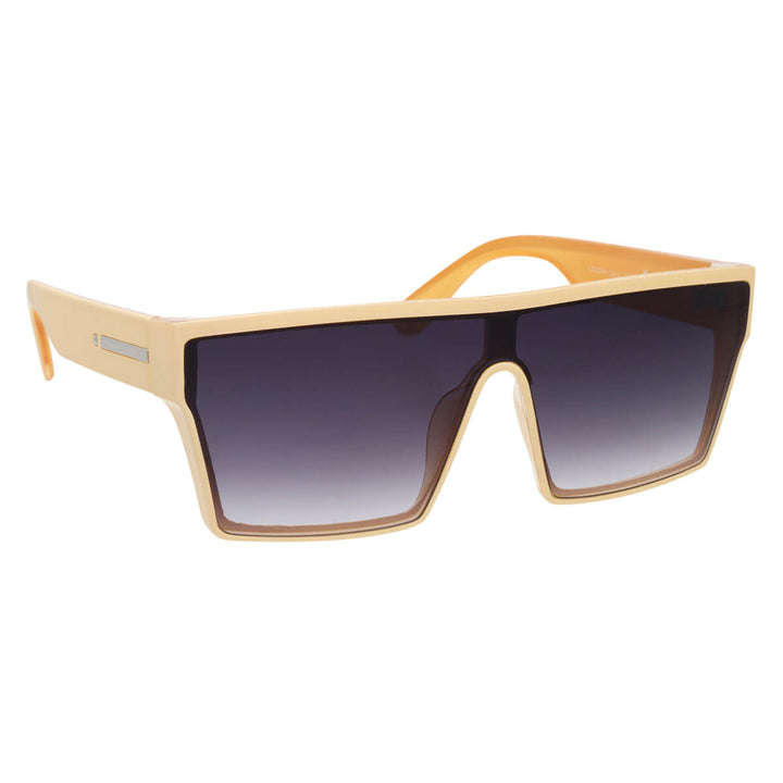 Flache abgewinkelte Sonnenbrille mit flachem Deckel