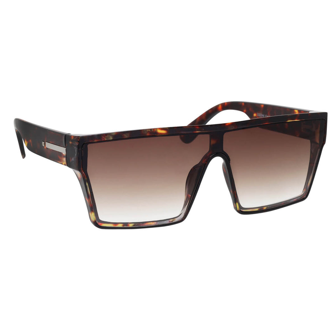 Flache abgewinkelte Sonnenbrille mit flachem Deckel