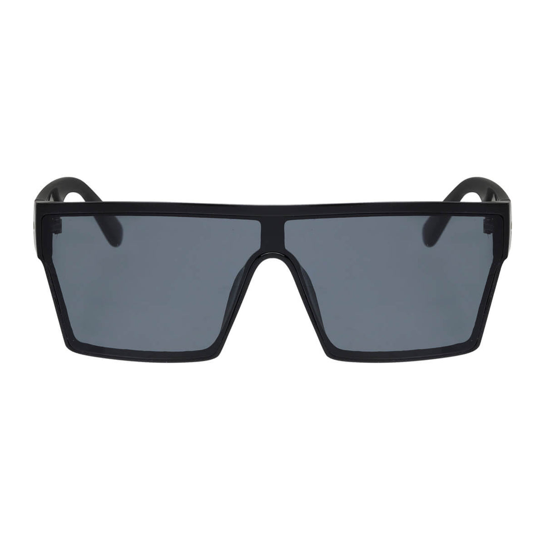 Flache abgewinkelte Sonnenbrille mit flachem Deckel