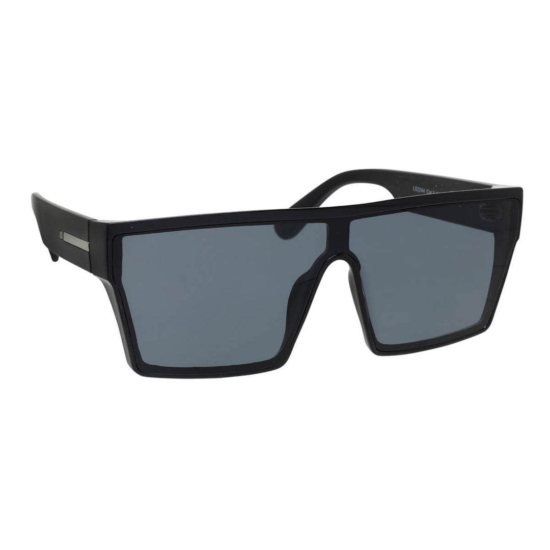 Flache abgewinkelte Sonnenbrille mit flachem Deckel