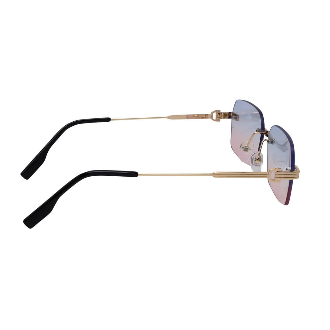 Rectangular frameless sunglasses