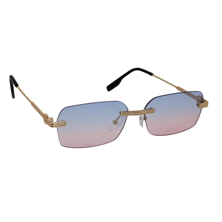 Rectangular frameless sunglasses