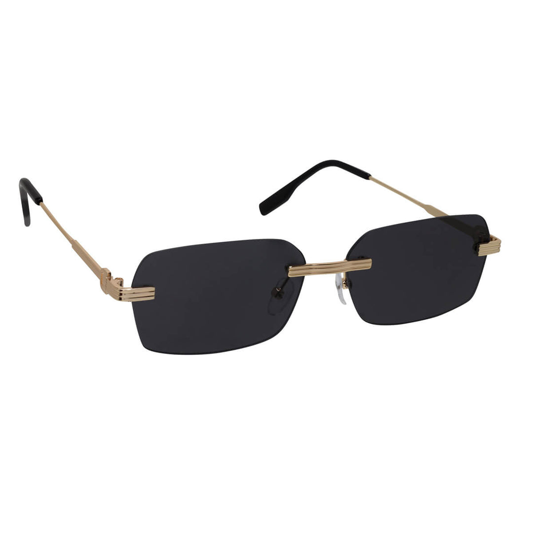 Rectangular frameless sunglasses