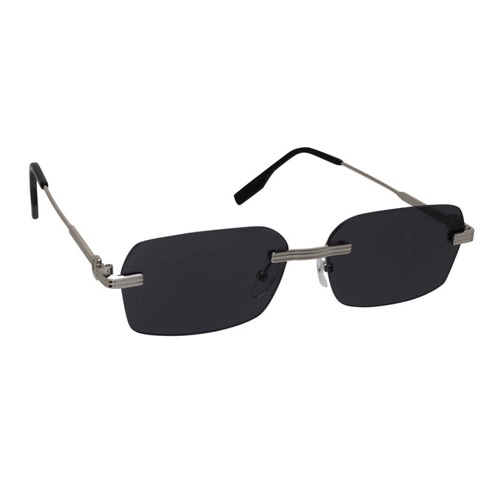 Rectangular frameless sunglasses