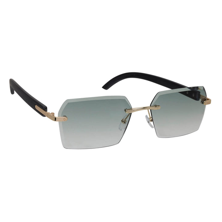 Rectangular frameless sunglasses