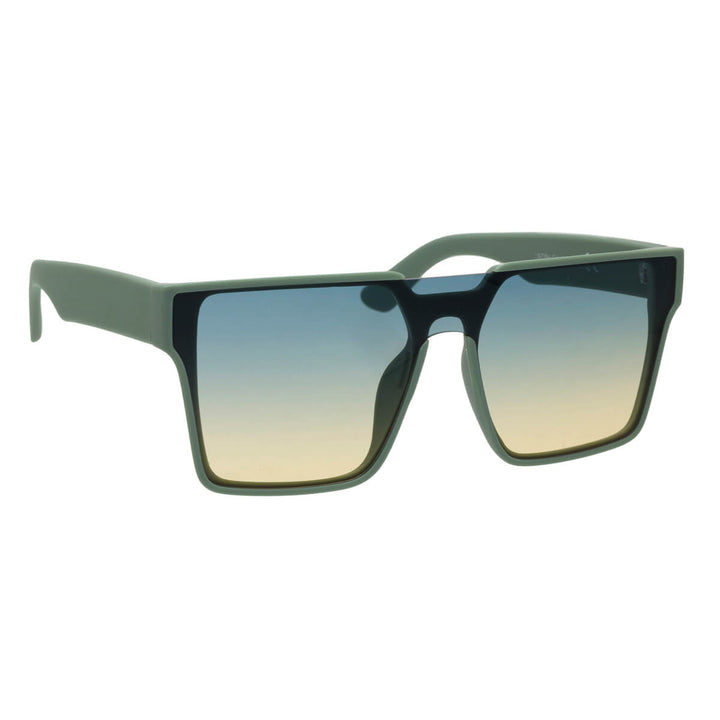 Flache abgewinkelte Sonnenbrille mit flachem Deckel