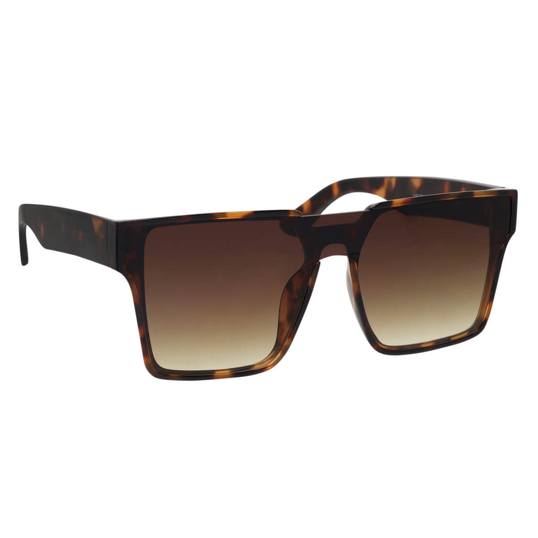 Flache abgewinkelte Sonnenbrille mit flachem Deckel