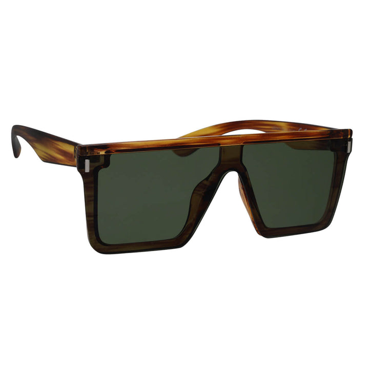 Flache abgewinkelte Sonnenbrille mit flachem Deckel