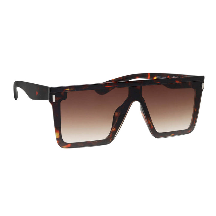 Flache abgewinkelte Sonnenbrille mit flachem Deckel